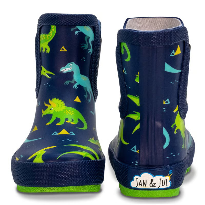 Jan & Jul - Kids Rubber Rain Boots - Dinoland