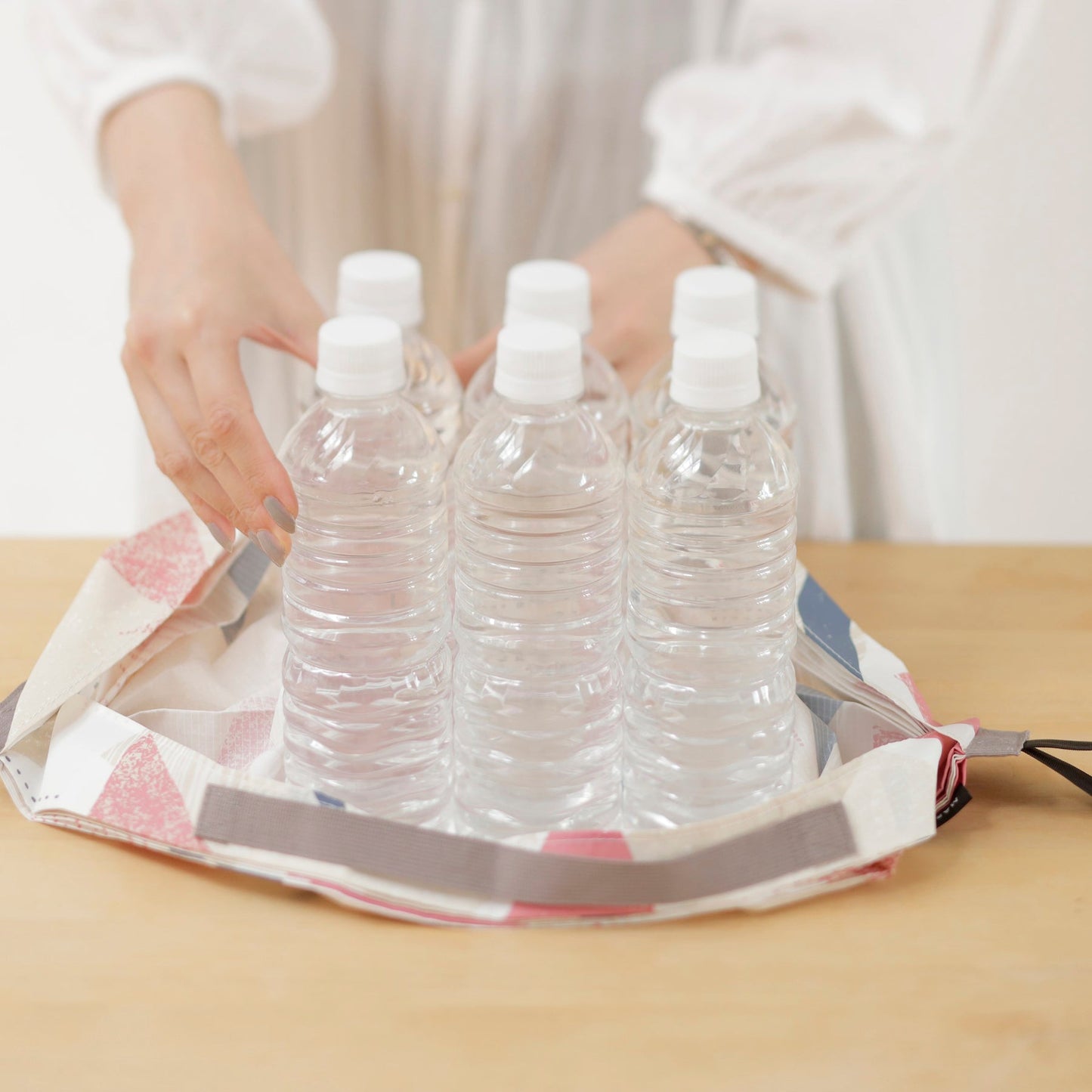 Shupatto Bag - One-Pull Foldable Bag - Hagire (Small)