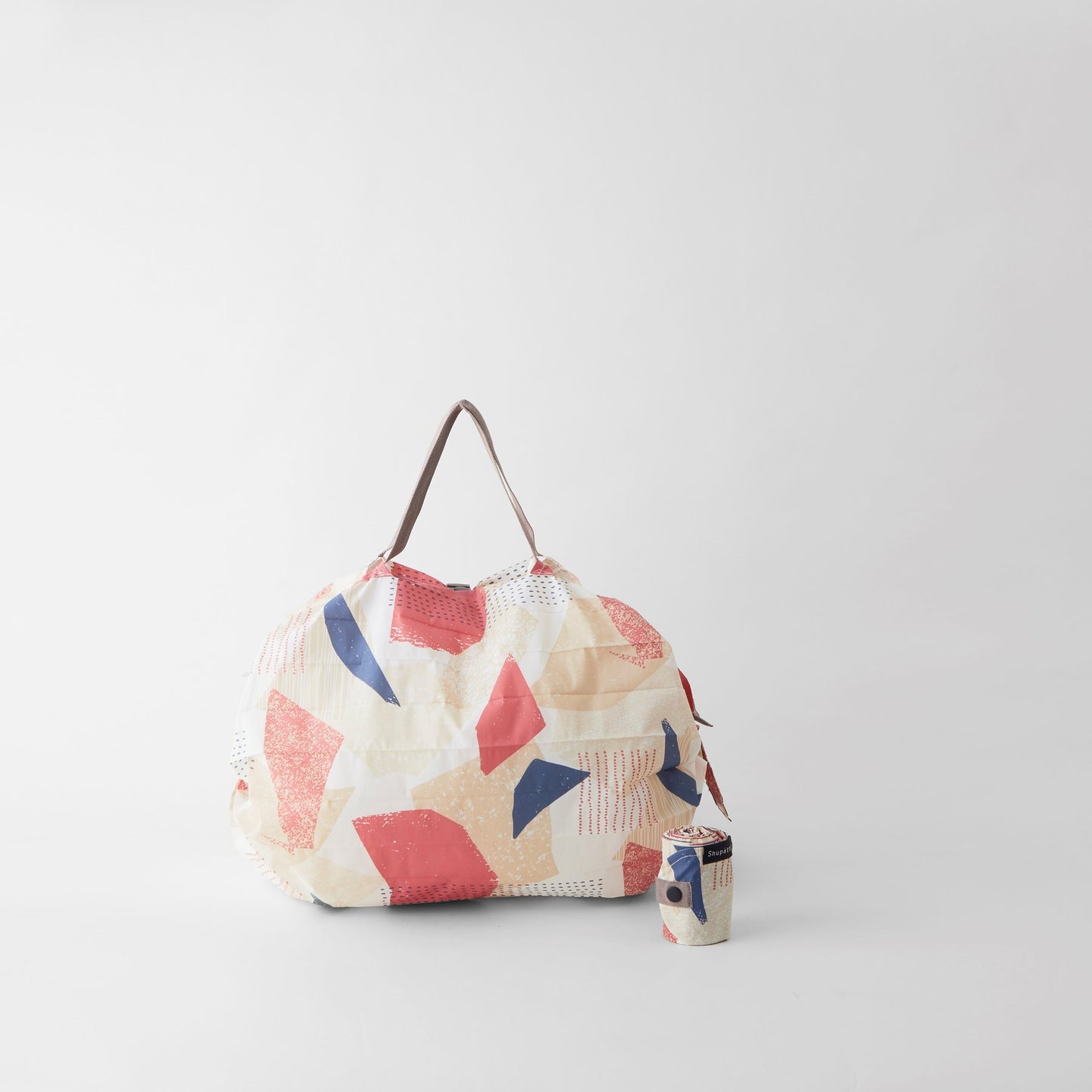 Shupatto Compact One-Pull Foldable Bag - Print - L