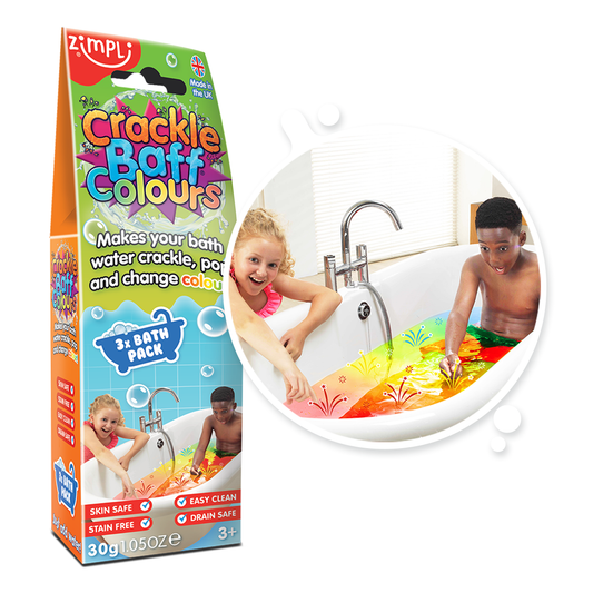 Zimpli Crackle Baff Colours - Crackle, Pop & Colour Bath Toy 3 Pack